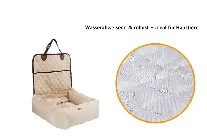 Bettfit 2-in-1 Haustier-Autositz und Kuschelbett
