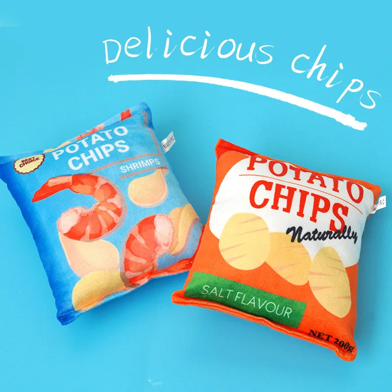 Spielzeug Kartoffelchips für Hunde